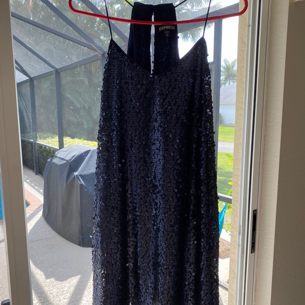 Express spaghetti strap sequin dress!!